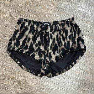 Leopard Print mini shorts